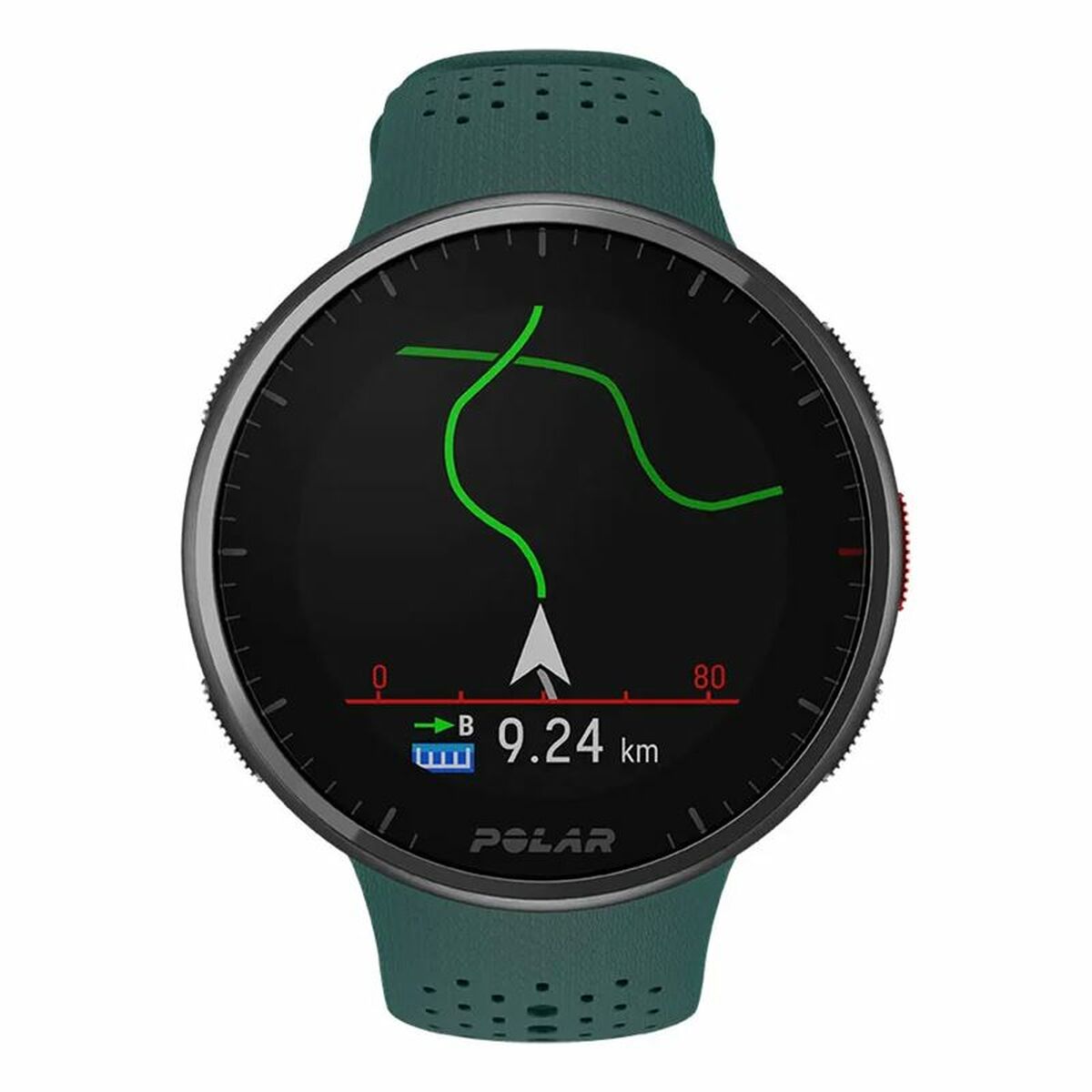 Uhr Sportlich Polar Pro Teal grün (Ø 45 mm)
