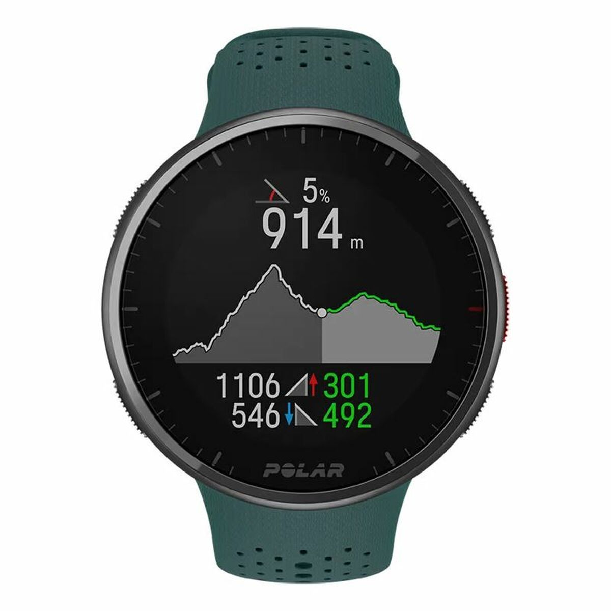 Uhr Sportlich Polar Pro Teal grün (Ø 45 mm)