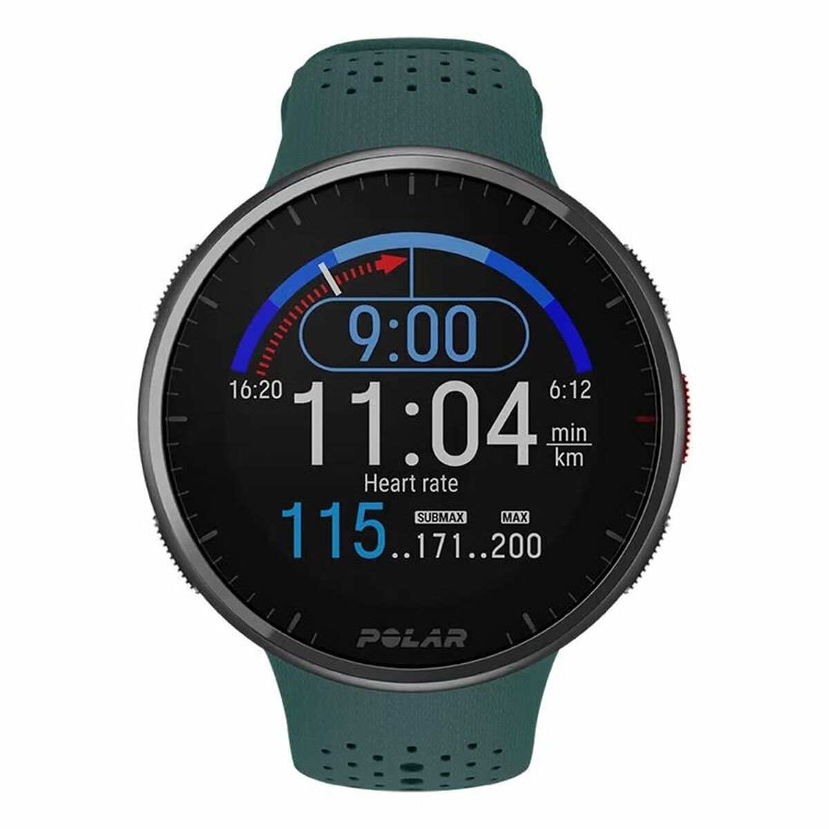 Uhr Sportlich Polar Pro Teal grün (Ø 45 mm)