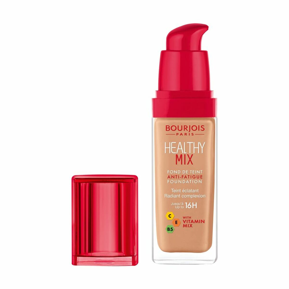 Fluid Makeup Basis Bourjois Healthy Mix 56,5-maple 16 Stunden (30 ml)