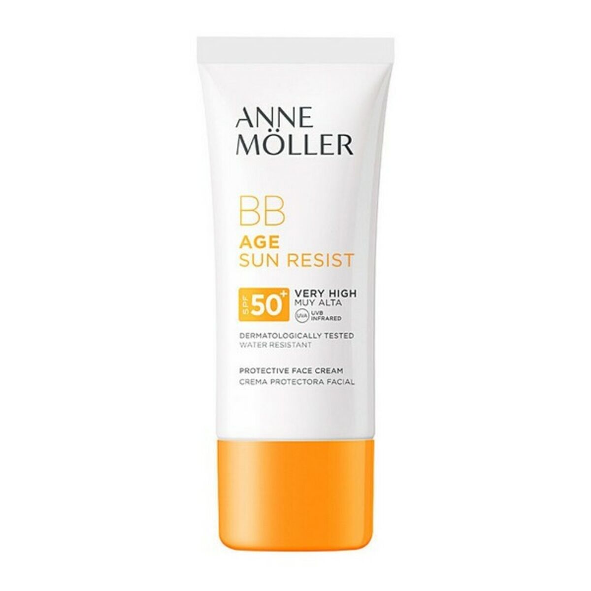 Feuchtigkeitscreme mit Farbe Âge Sun Rerist BB Cream Anne Möller 90008C (50 ml) SPF 50+ Spf 50 50 ml