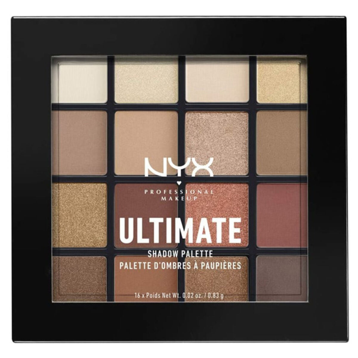 Palette mit Lidschatten Ultimate NYX (0,86 g x 16)