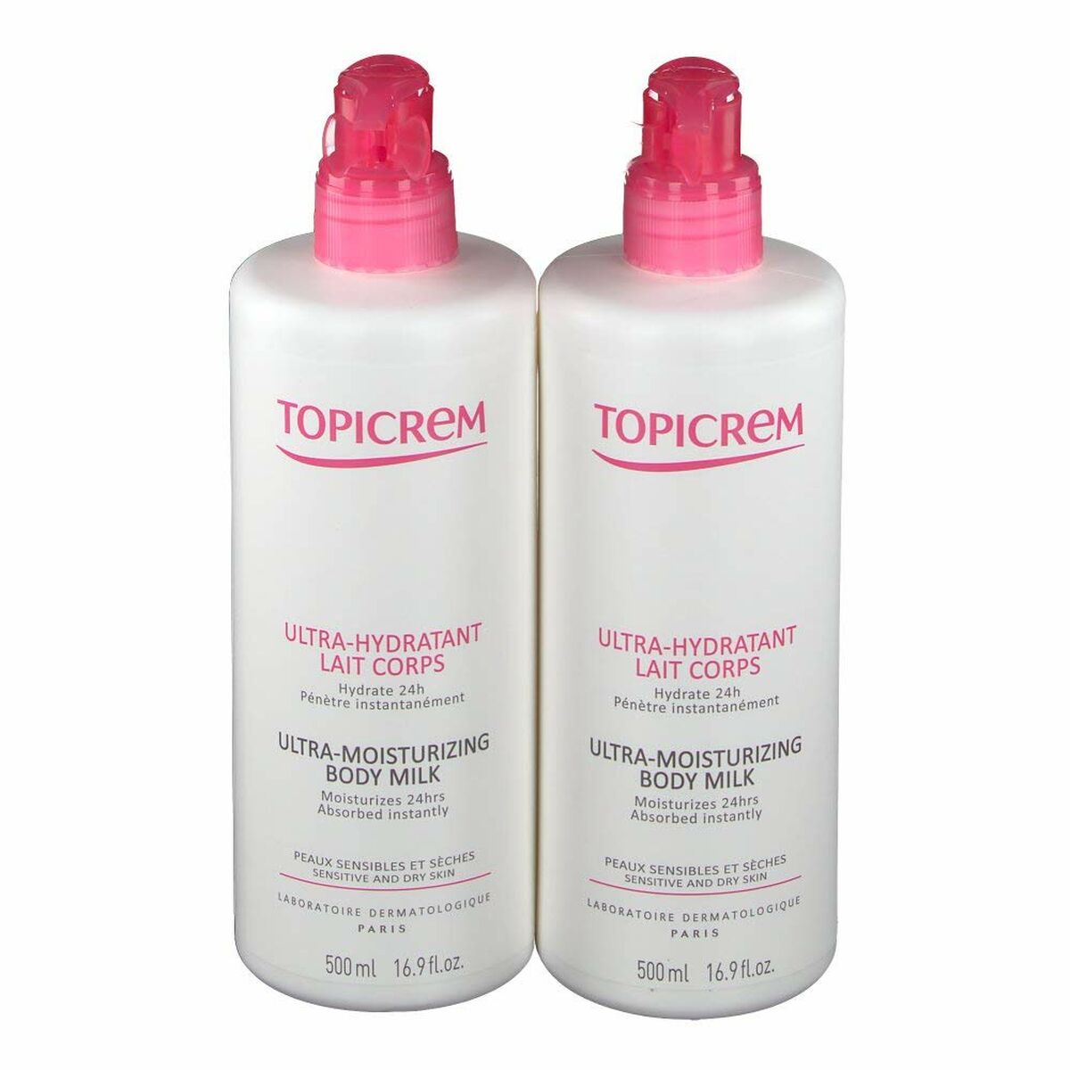 Body milk Topicrem 2 Stück 500 ml