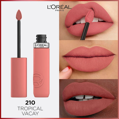 Lipgloss L'Oreal Make Up Infaillible Matte Resistance Tropical Vacay Nº 210 (1 Stück)