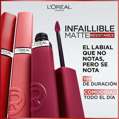 Lipgloss L'Oreal Make Up Infaillible Matte Resistance A Lister Nº 430 (1 Stück)