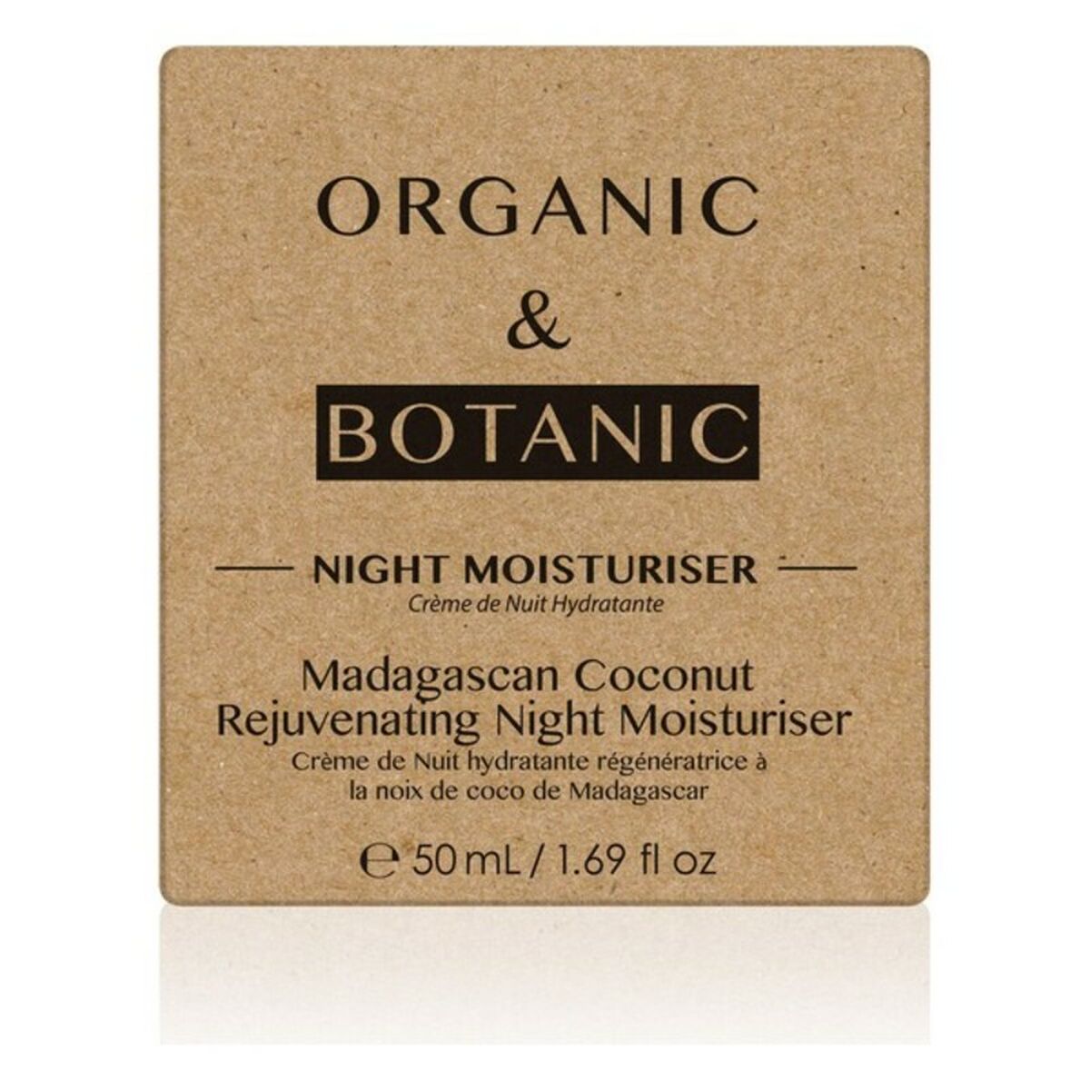 Nachtcreme Madagascan Coconut Organic & Botanic OBMCNM 50 ml