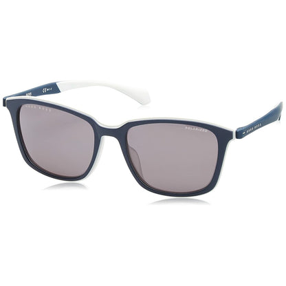 Herrensonnenbrille Hugo Boss 1140/F/S Polarisiert ø 56 mm Blau Grau