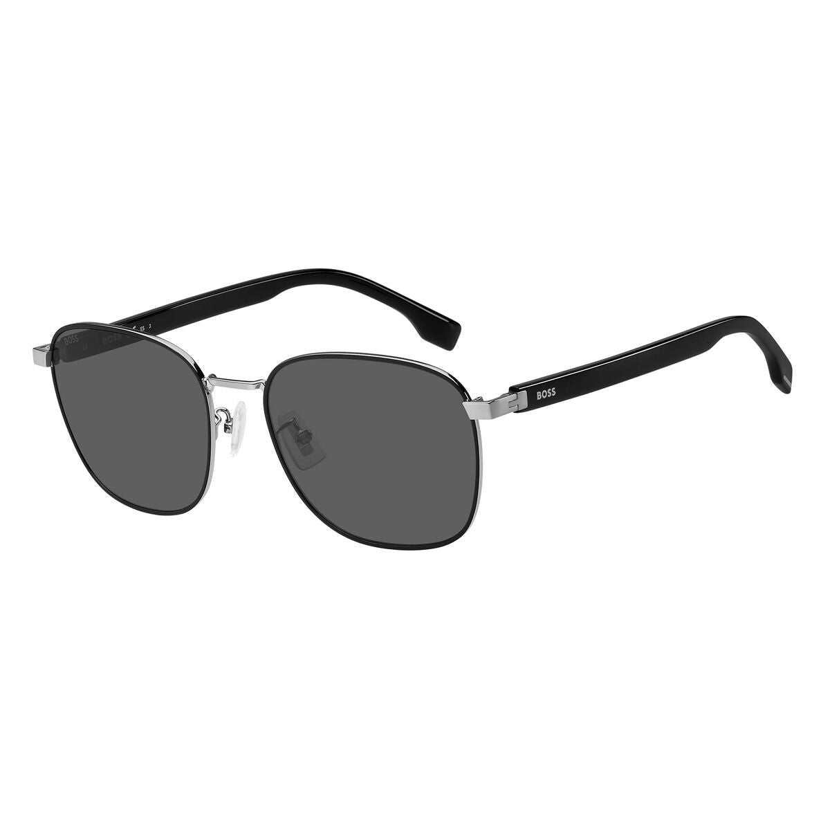 Herrensonnenbrille Hugo Boss 1407/F/SK ø 58 mm Schwarz Silberfarben