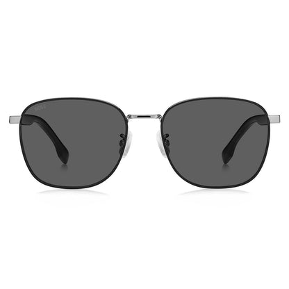 Herrensonnenbrille Hugo Boss 1407/F/SK ø 58 mm Schwarz Silberfarben