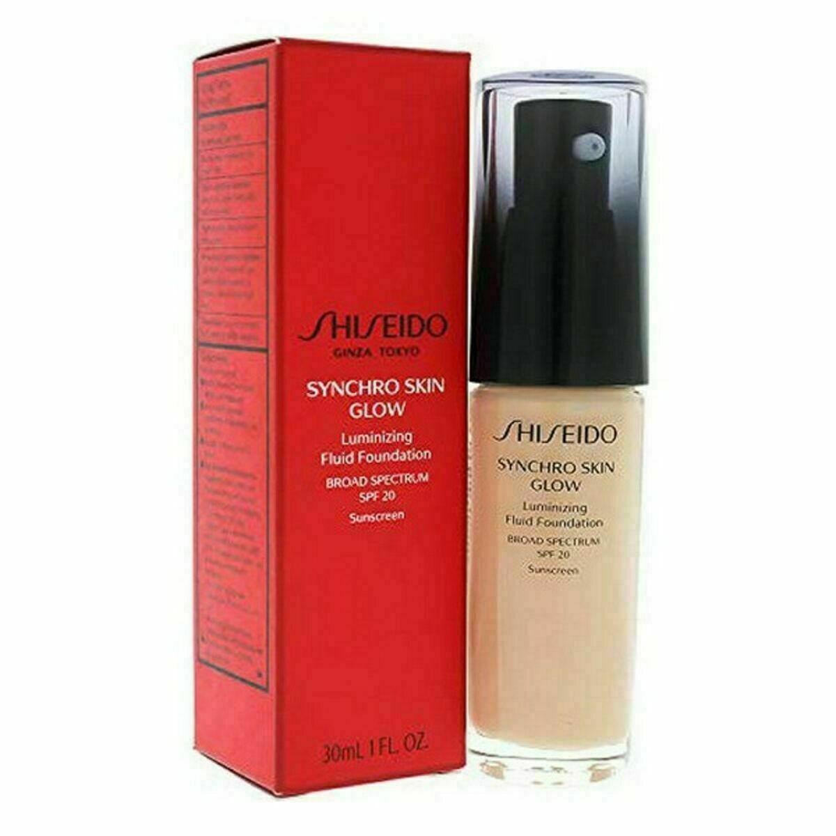 Fluid Makeup Basis Synchro Skin Glow Shiseido 729238135468 30 ml