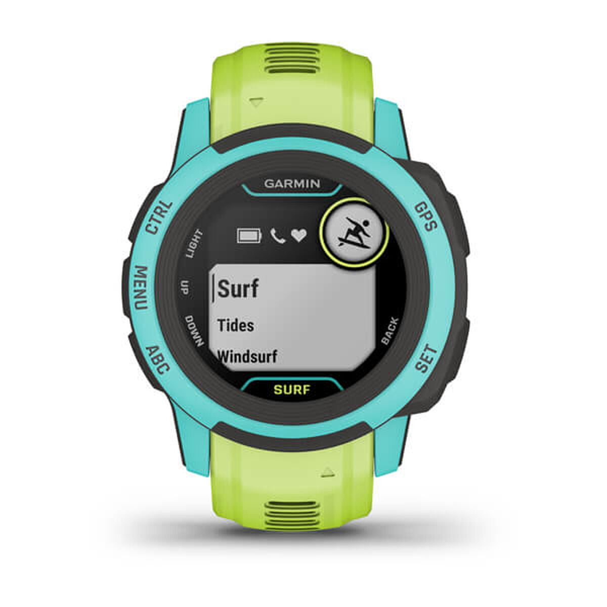 Smartwatch GARMIN Instinct 2S Surf Edition Neongrün 0,79" grün 1,3" 40 mm