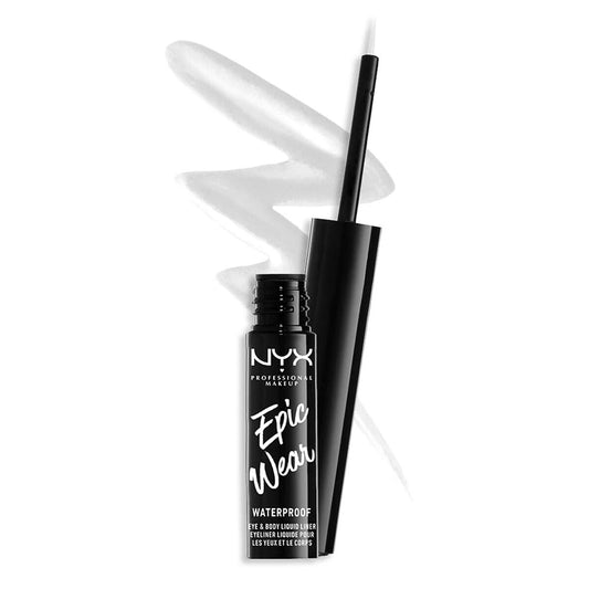 Eyeliner NYX Epic Wear Water resistant Weiß