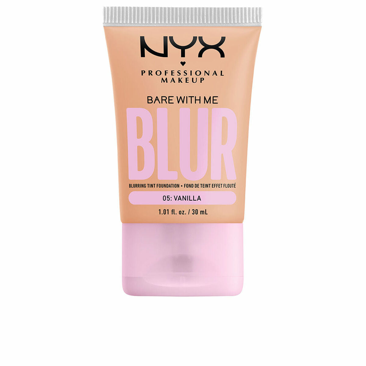 Fluid Makeup Basis NYX Bare With Me Blur Nº 05-vanilla 30 ml