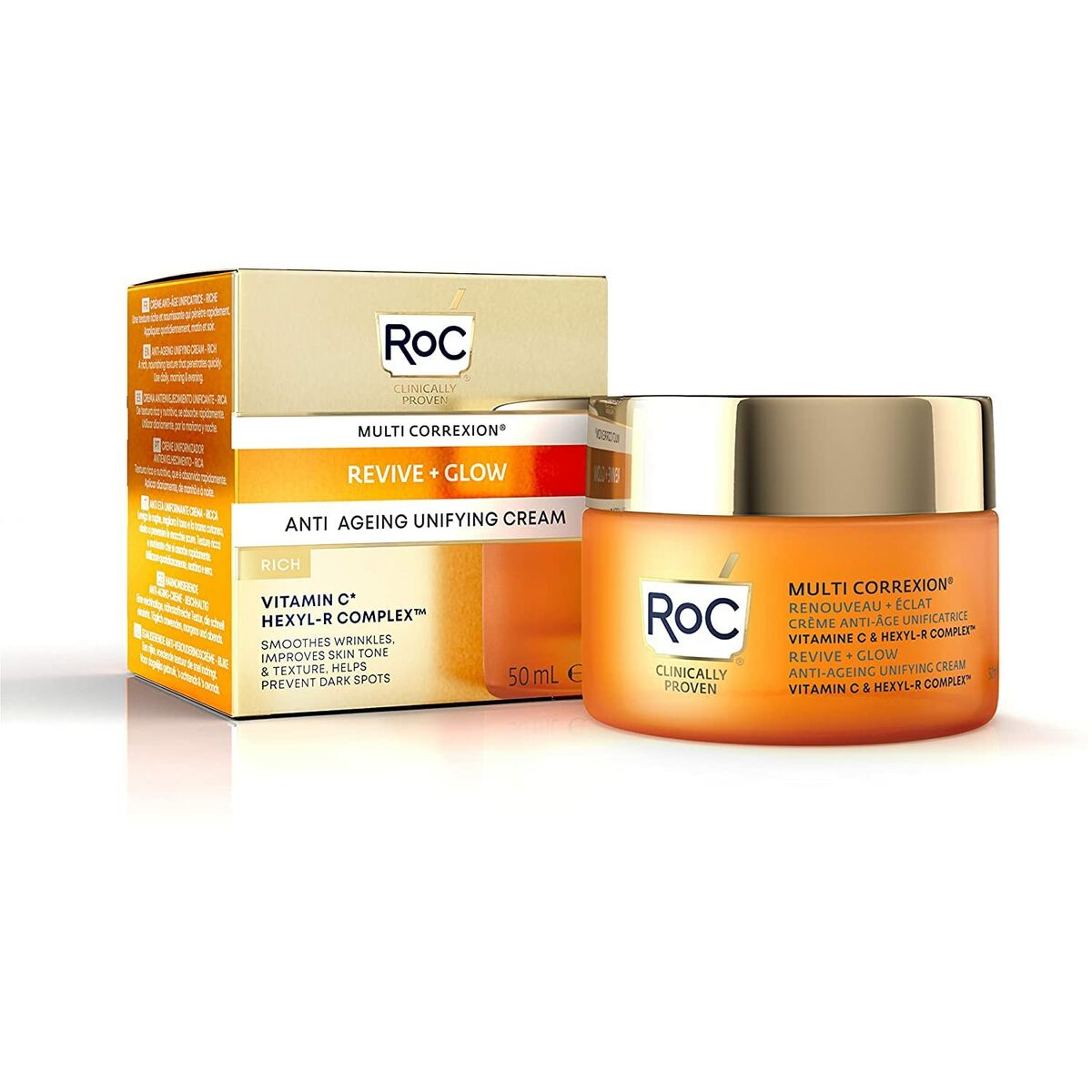 Anti-Agingcreme Roc Multi Correxion Revive + Glow (50 ml)