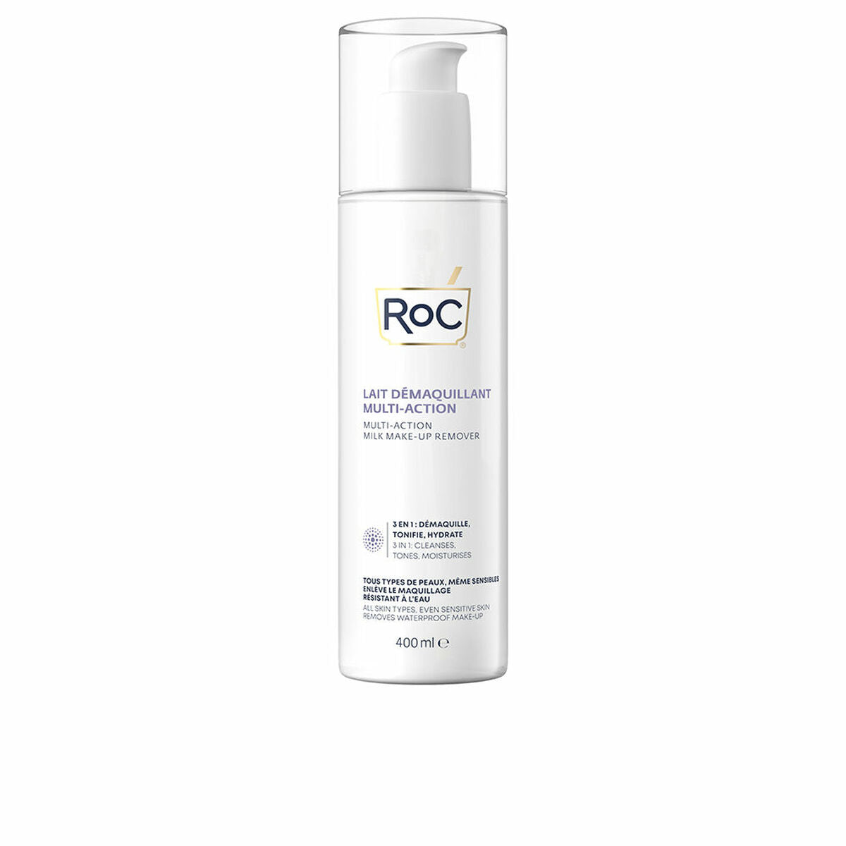 Gesichtsreinigungsmilch Roc 3 in 1 (400 ml)