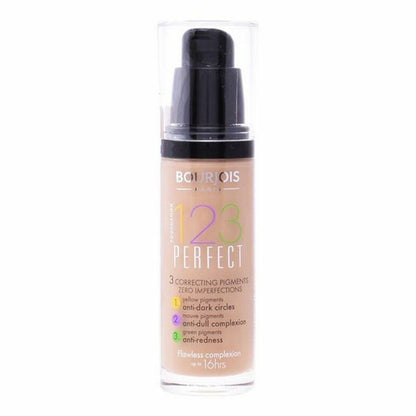 Flüssig-Make-up-Grundierung 123  Perfect Bourjois Spf 10 (30 ml)