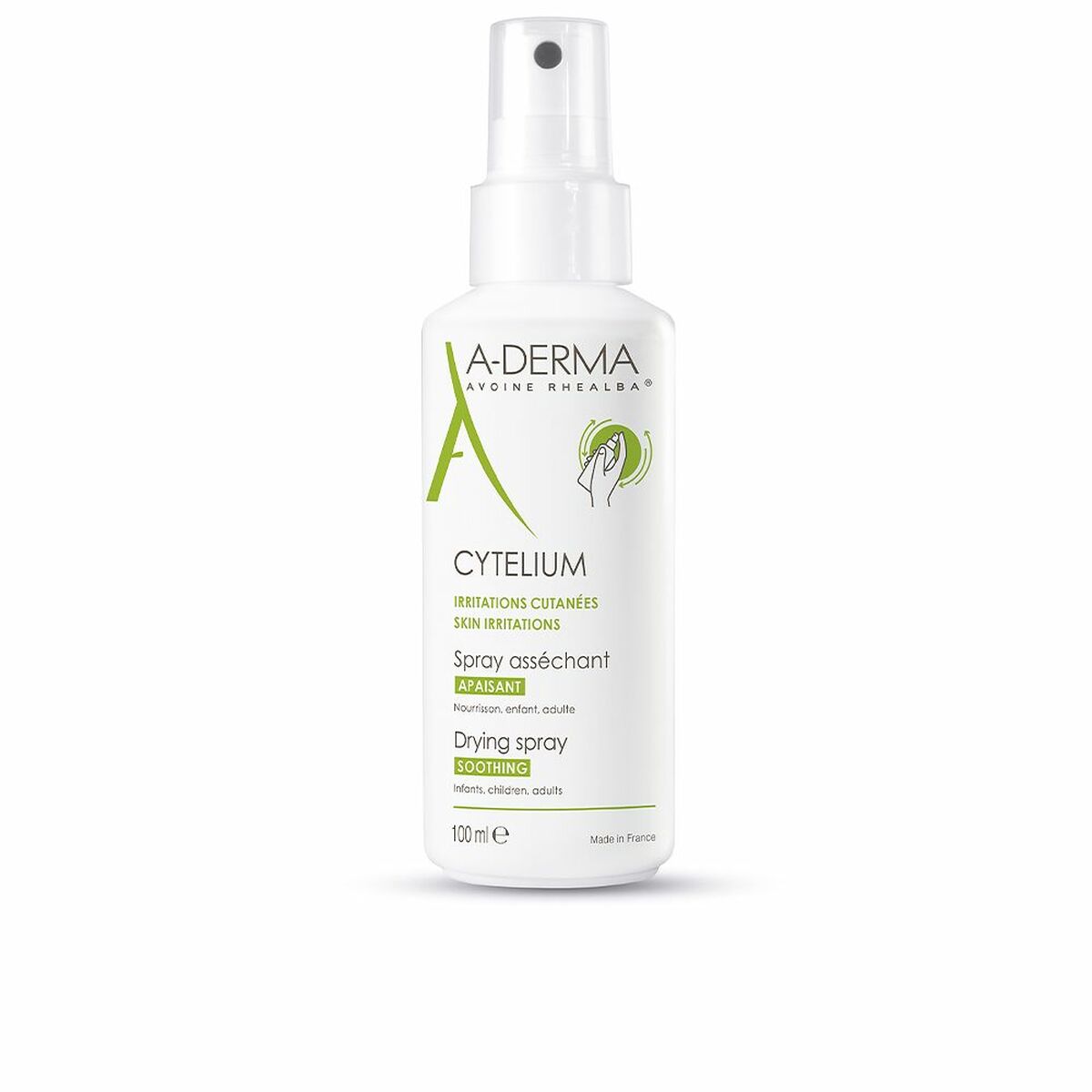 Spray A-Derma Cytelium Trocken Lindert Juckreiz und Reizungen 100 ml