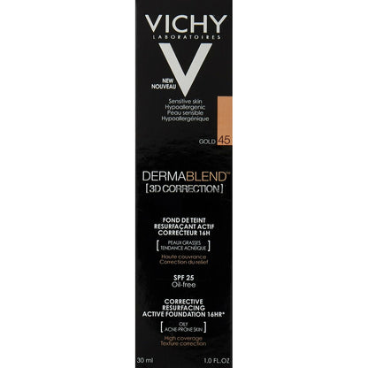 Fluid Makeup Basis Vichy Dermablend D Correction 45-gold Nº 45-gold (30 ml)