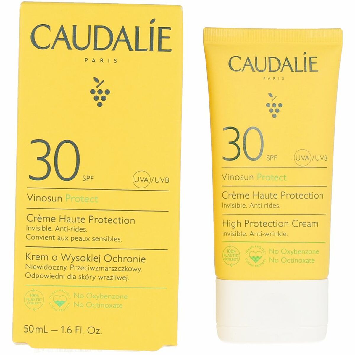 Sonnenschutz Caudalie Vinosun Creme Anti-Falten Spf 30 50 ml