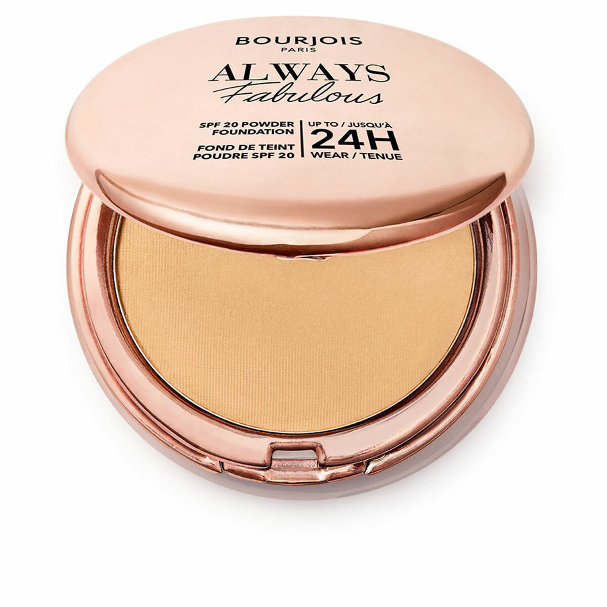 Basis für Puder-Makeup Bourjois Always Fabulous Nº 410 Golden Beige Spf 20 7 g