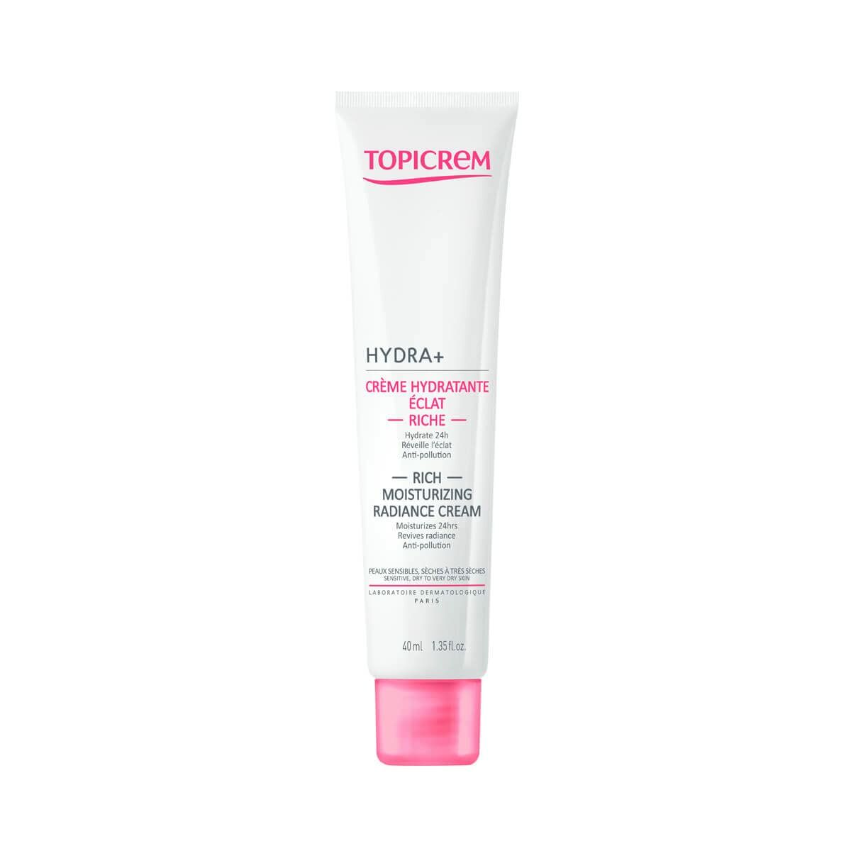 Feuchtigkeitscreme Topicrem Hydra+ Luminizer 40 ml