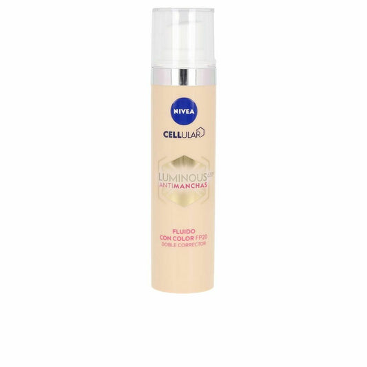 Feuchtigkeitscreme mit Farbe Nivea Luminous Antimanchas Spf 20 40 ml