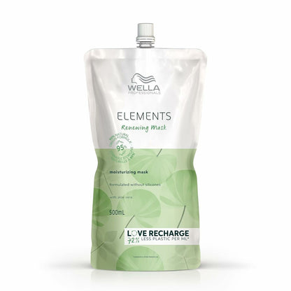 Haarmaske Wella Elements Feuchtigkeitsspendend Nachladen 500 ml