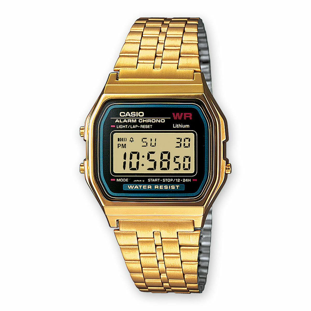 Unisex-Uhr Casio A159WGEA-1EF Gold (Ø 34 mm)