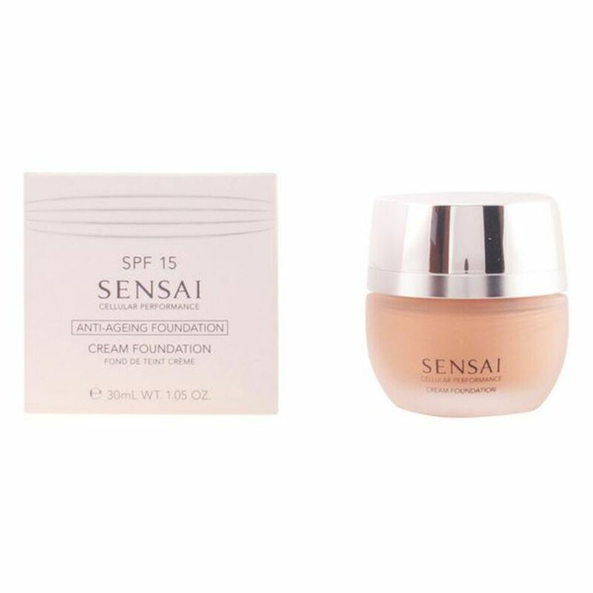 Flüssig-Make-up-Grundierung Cellular Performance Sensai CF24-Amber Beige Spf 15 (30 ml)