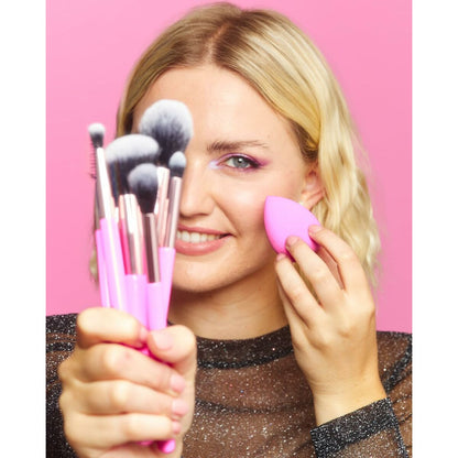 Set mit Schminkbürsten Revolution Make Up The Brush Edit Rosa 8 Stücke