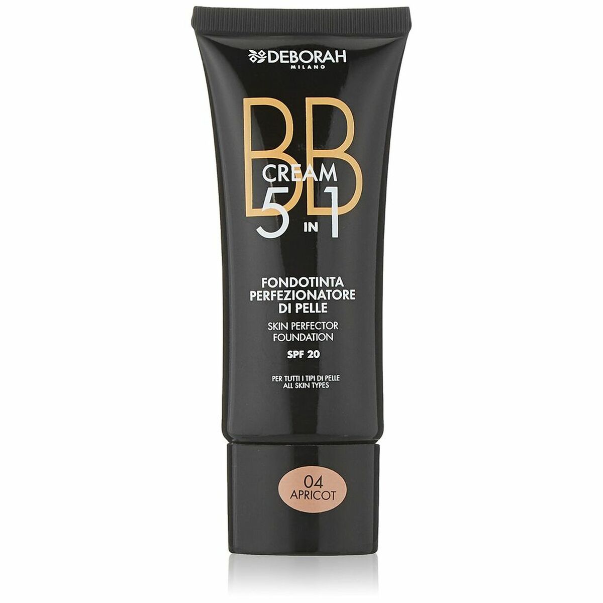 Feuchtigkeitscreme mit Farbe BB Cream Deborah 2147 5 in 1 Nº 04-Apricot