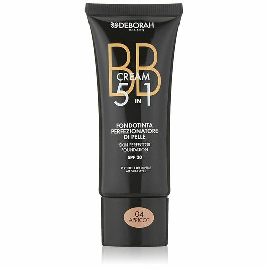 Feuchtigkeitscreme mit Farbe BB Cream Deborah 2147 5 in 1 Nº 04-Apricot