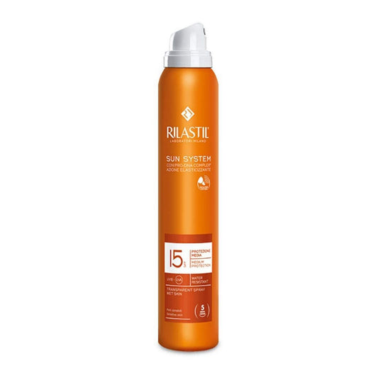 Körper-Sonnenschutzspray Rilastil Sun System Durchsichtig Spf 50+ (200 ml)