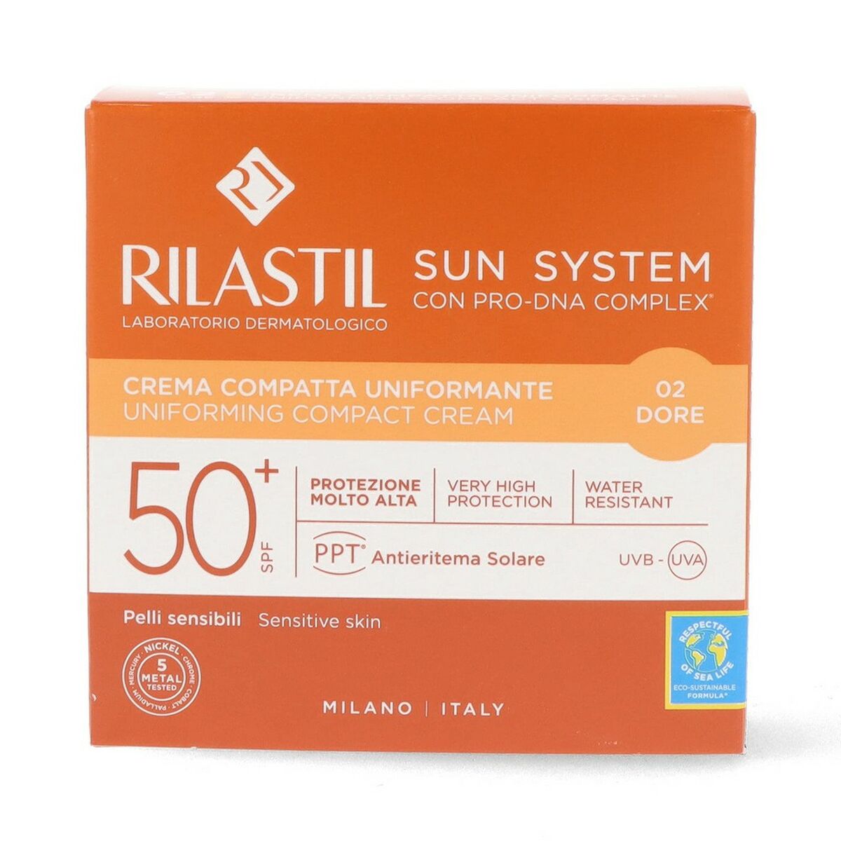 Kompakte Bräunungspulver Rilastil Sun System Gold 10 g