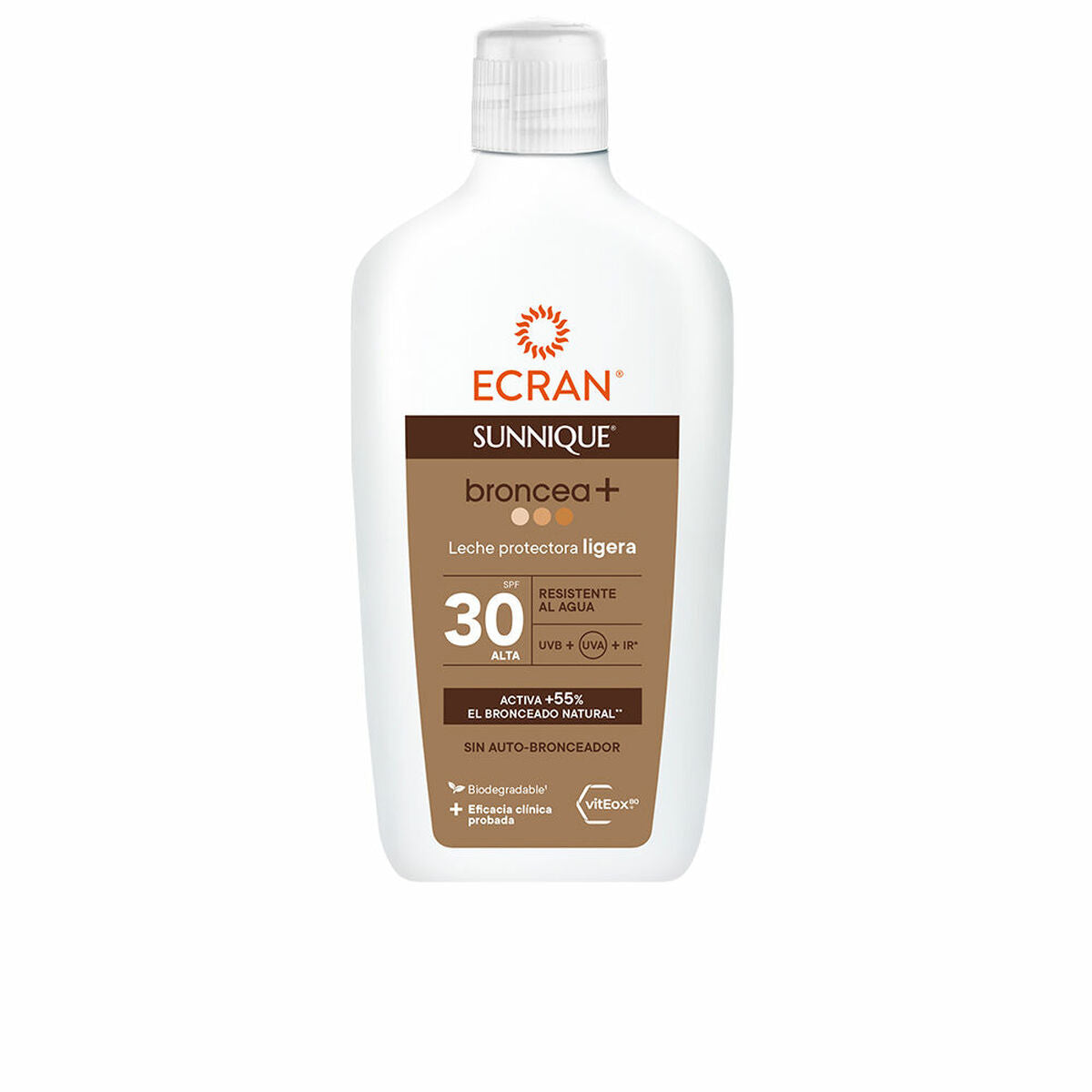 Sonnenmilch Ecran Sunnique Broncea+ Spf 30 Leichtgewicht