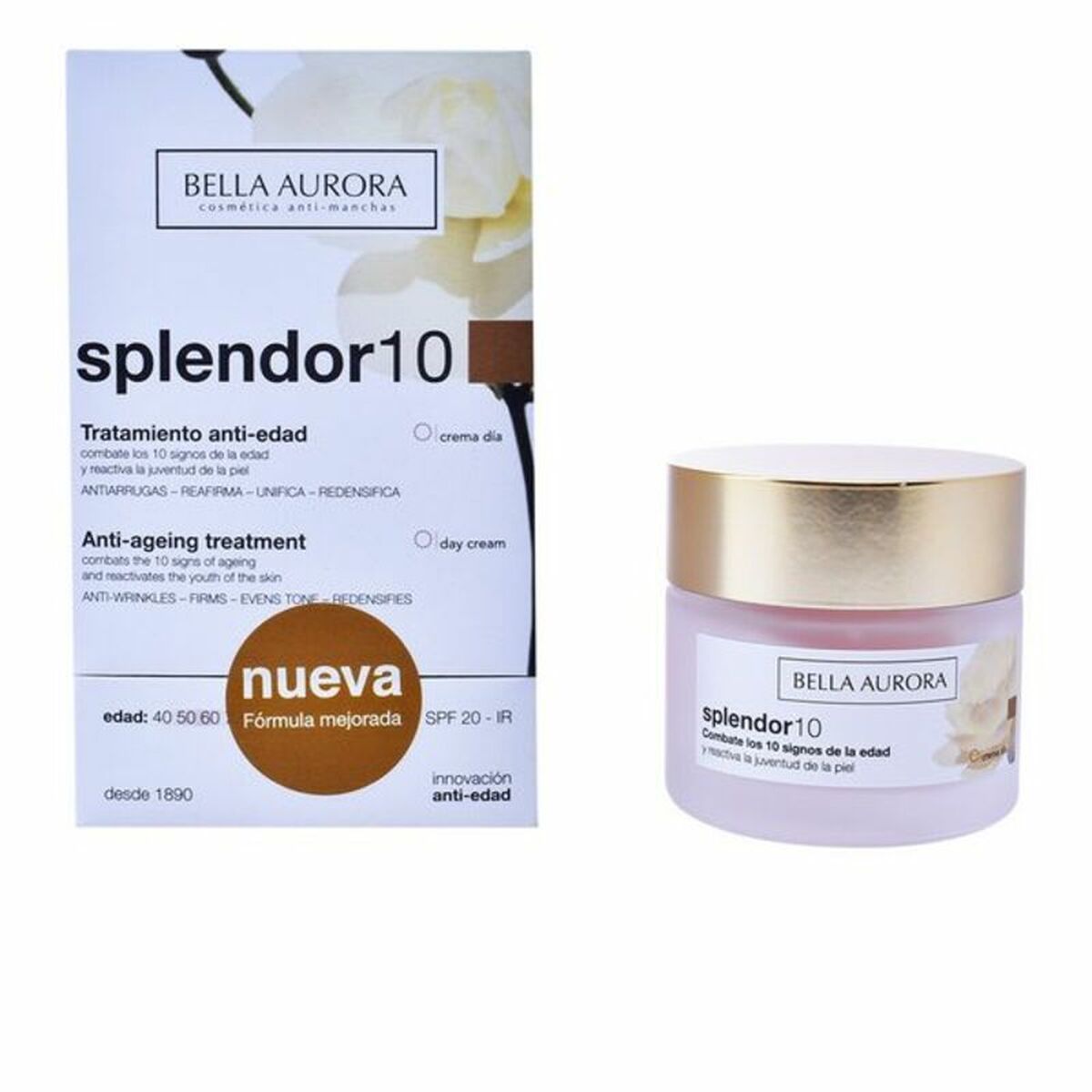 Anti-Agingcreme Splendor 10 Bella Aurora Splendor Spf 20 (50 ml) 50 ml