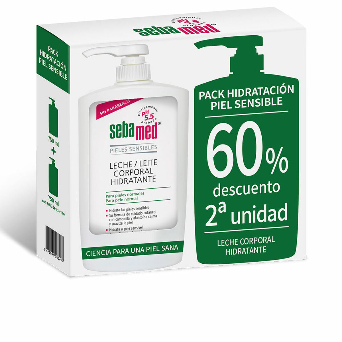 Körper-Feuchtigkeitsmilch Sebamed Empfindliche Haut (750 ml)