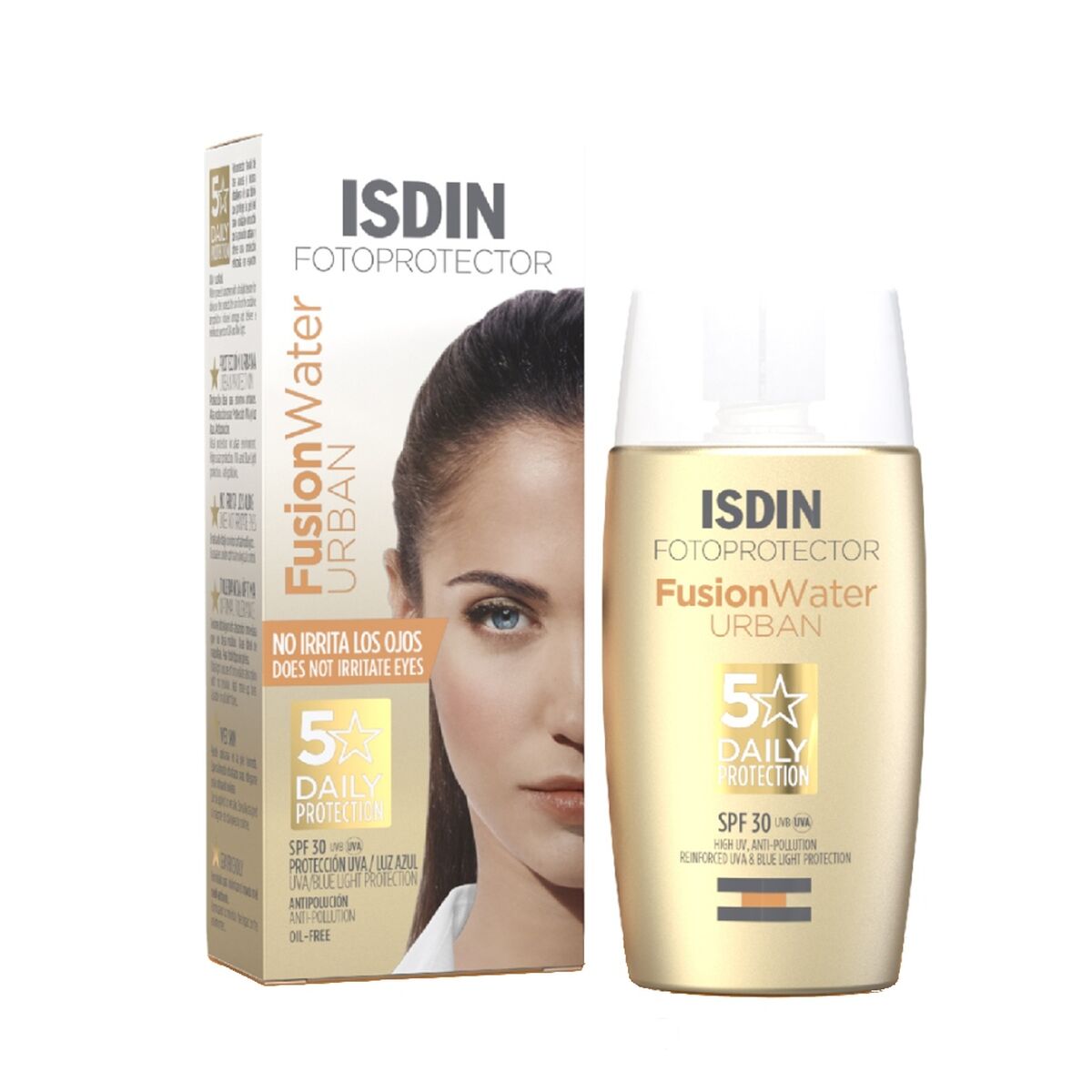 Sonnenschutzcreme für das Gesicht Isdin Fusion Water Urban Spf 30 50 ml