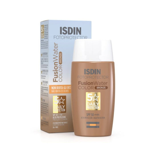 Sonnenschutz mit Farbe Isdin Fusion Water Spf 50 Dark 50 ml