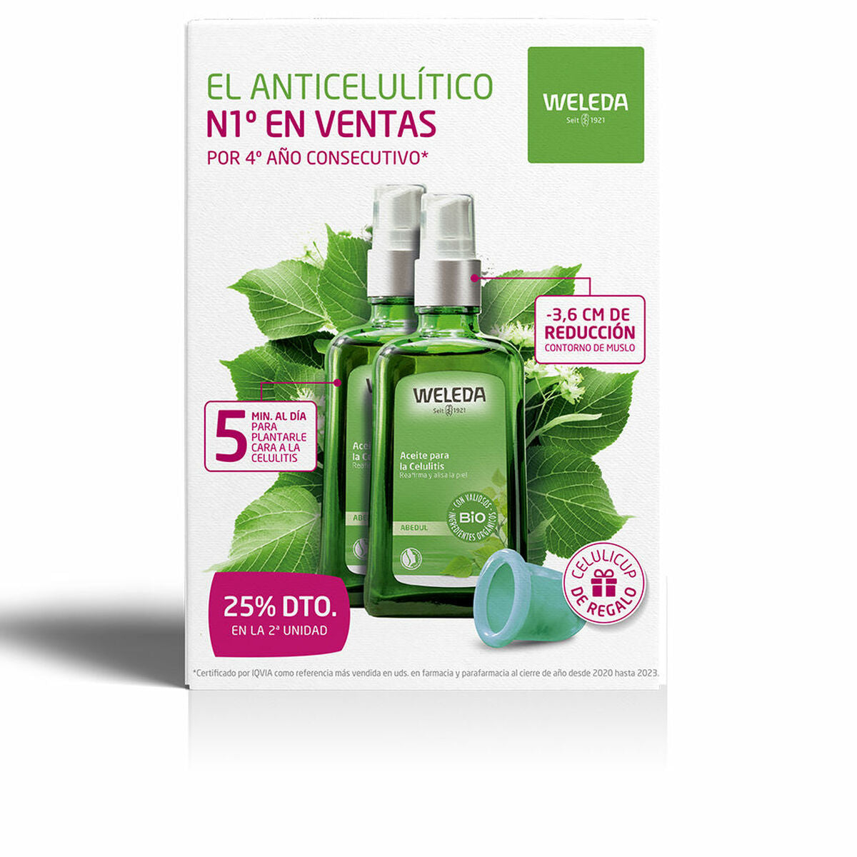 Anti-Cellulite Körperöl Weleda Abedul 100 ml x 2