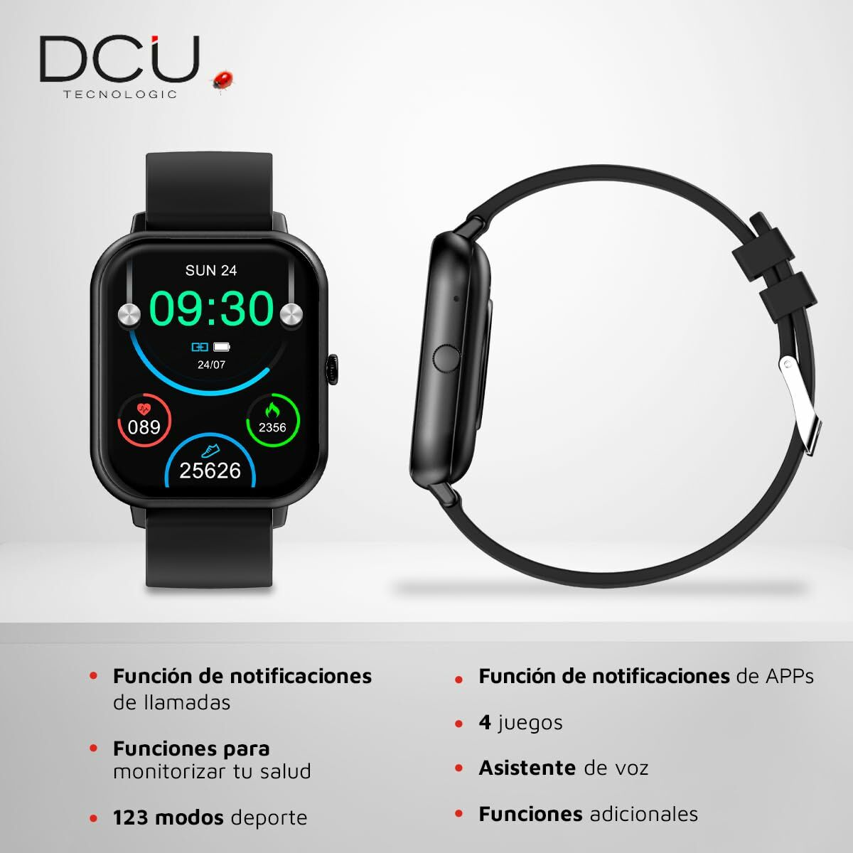 Smartwatch DCU 34157025 1,83" Schwarz