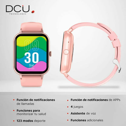 Smartwatch DCU CURVED GLASS PRO Rosa