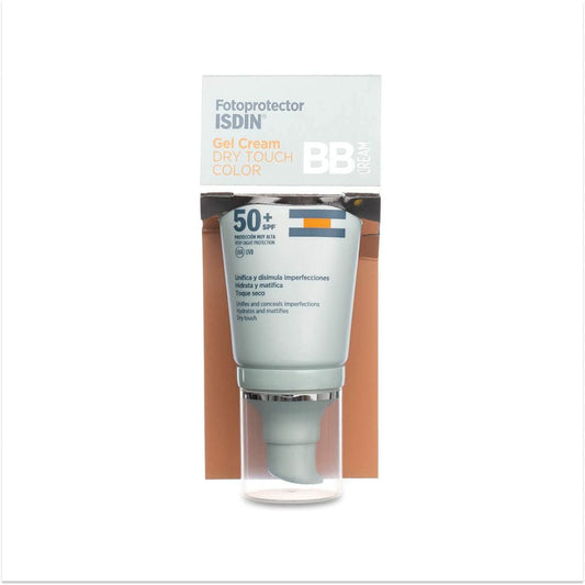 Feuchtigkeitscreme mit Farbe Isdin Fotoprotector Gel SPF 50+ 50 ml