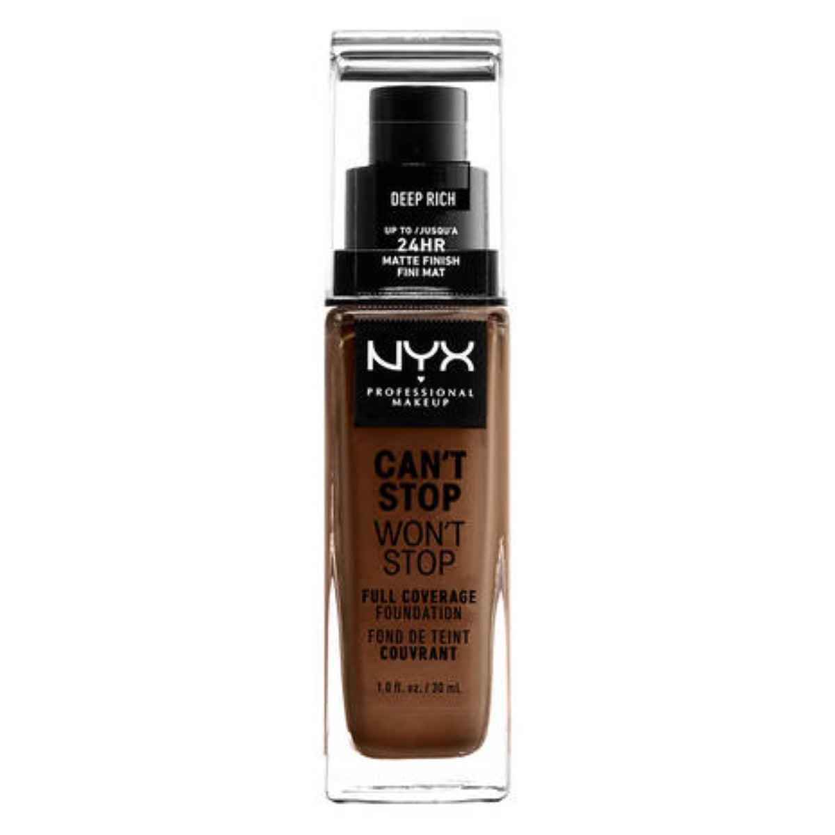 Cremige Make-up Grundierung NYX Can't Stop Won't Stop deep rich (30 ml)