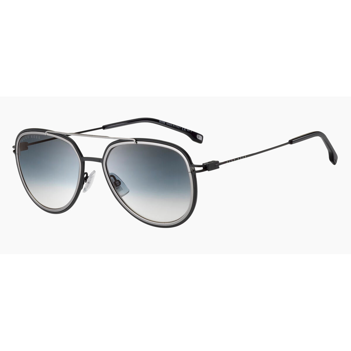 Herrensonnenbrille Hugo Boss S Grau Schwarz