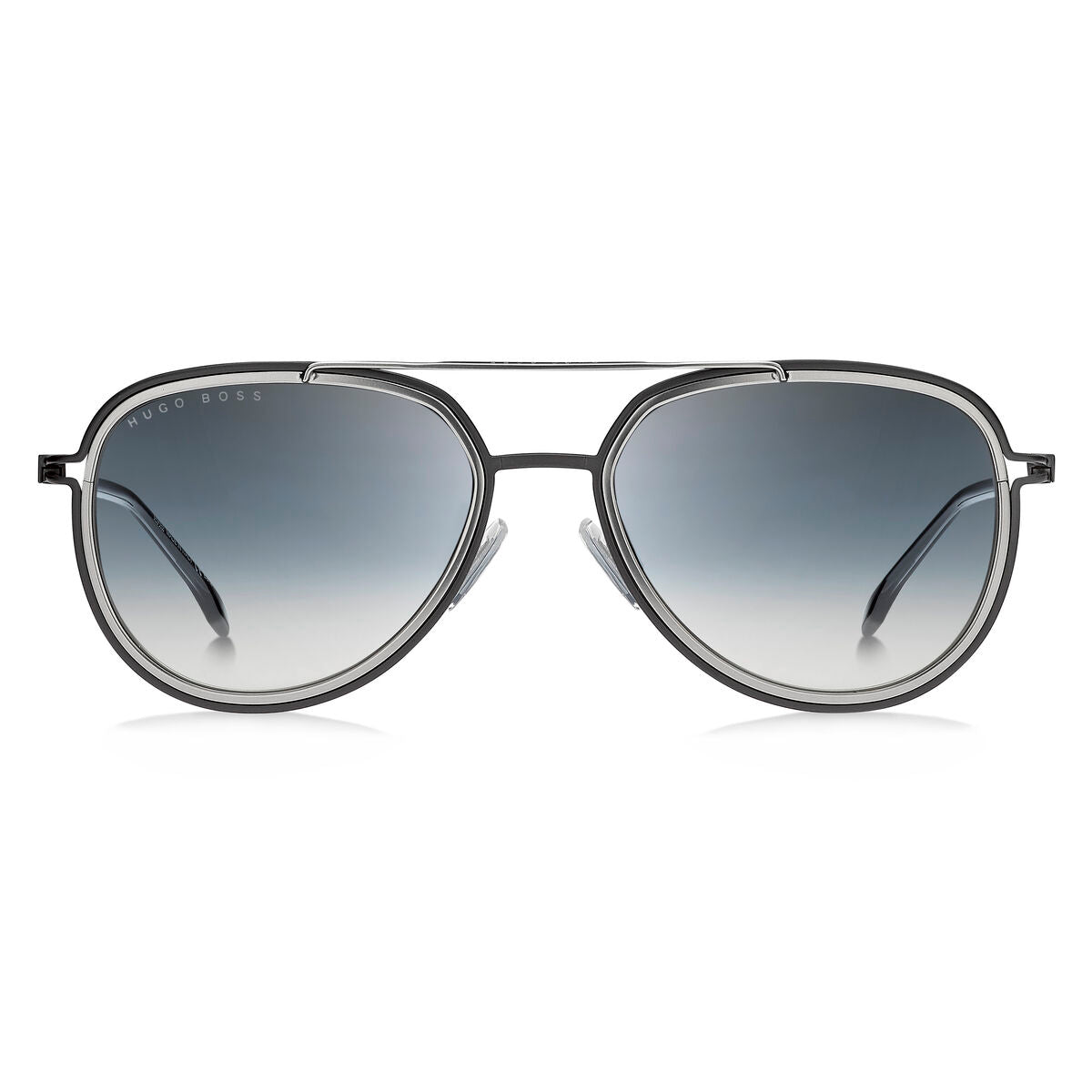 Herrensonnenbrille Hugo Boss S Grau Schwarz