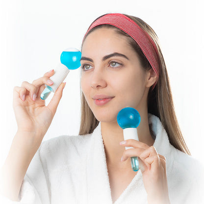 Gesichtskugeln mit Kühleffekt aus Kristall Friballs InnovaGoods 2 Stück
