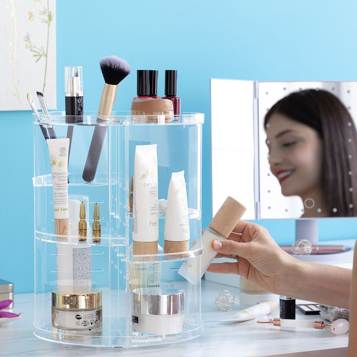 Drehbarer Make-up Organizer Rolkup InnovaGoods