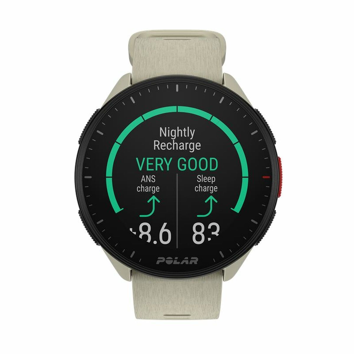 Uhr Sportlich Polar Weiß 1,2"