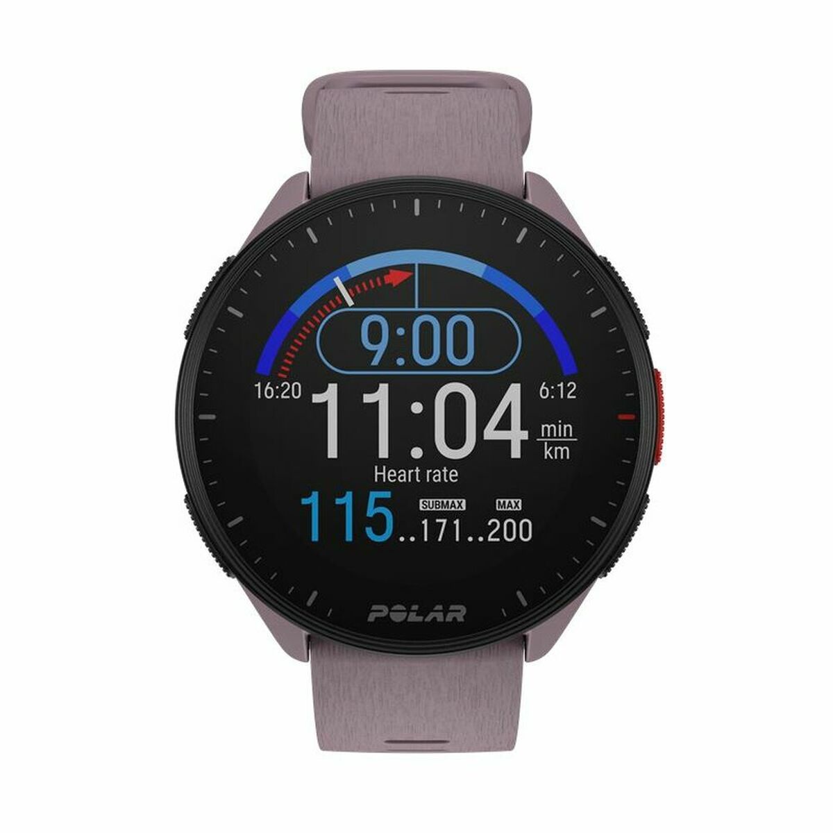 Smart Watch mit Schrittzähler Running Polar Lila 1,2"